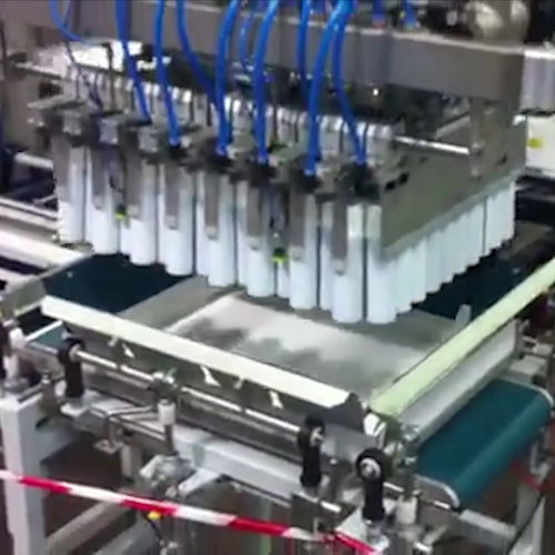 Paletizador para aerosoles - Sinterpack - robotizado / de manipulación / automático
