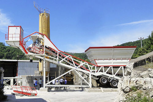 Planta de hormigón móvil - YHZS60 - Henan YCZG Machinery Manufacture Co.Ltd - compacta / automática / horizontal