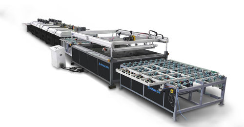 Máquina de serigrafia automática - SKPL series - SANKEN glass machine - de color / para la industria del vidrio