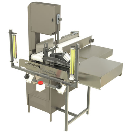 Sierra de cinta para huesos industrial - Midwest Machine LLC - de acero inoxidable / con mesa deslizante
