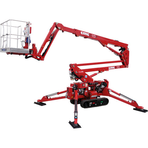 Plataforma araña con orugas - S15F - CMC Lift - autopropulsada / eléctrica / con motor diésel