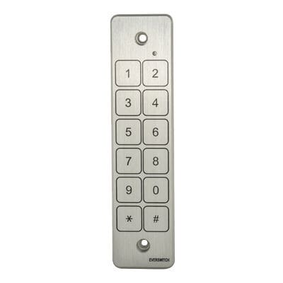 Teclado numérico 12 teclas - AT126S - Barantech - empotrable / piezo / de metal