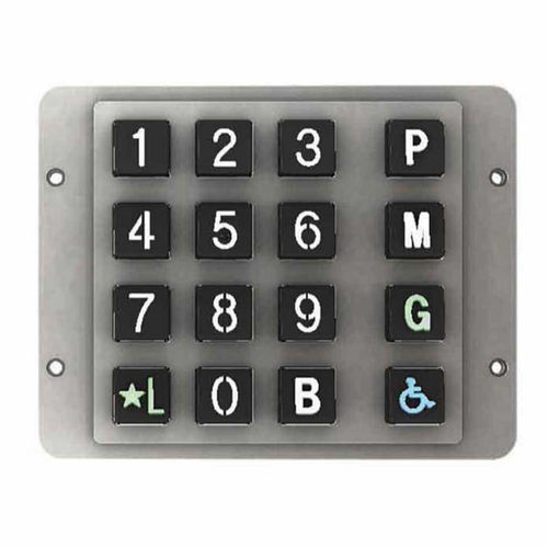 Teclado numérico 16 teclas - Dewhurst - 13 teclas / empotrable
