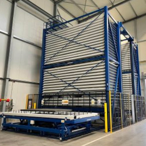 Torre de almacenamiento compacto - Relatech - para chapas / para almacén / vertical
