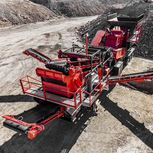 Unidad de machacado y cribado de impacto - BLK02-E - Boratas Machinery - móvil / con eje horizontal / compacta