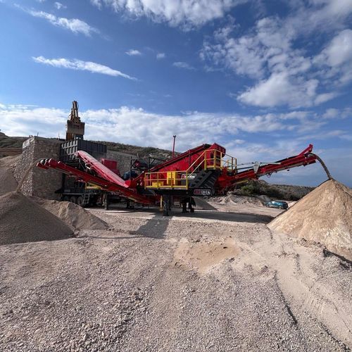 Unidad de machacado y cribado de impacto - BLT series - Boratas Machinery - móvil / para la producción de arena / con eje horizontal