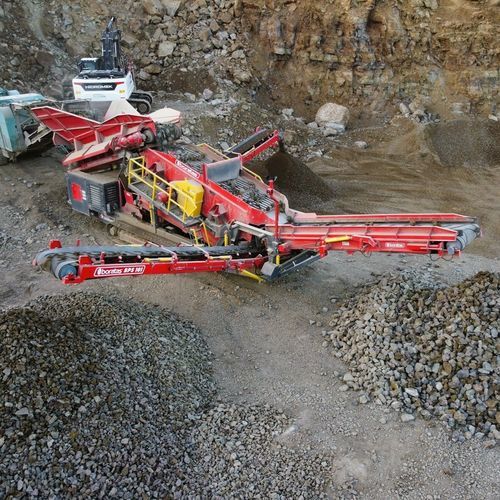 Cribadora scalper de cribado en seco - BPS101 - Boratas Machinery - para minas / para reciclaje / móvil