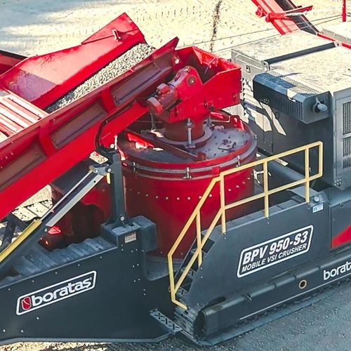 Machacadora de impacto con eje vertical - VSI950 - Boratas Machinery - estacionaria / para la producción de arena / para piedra dura