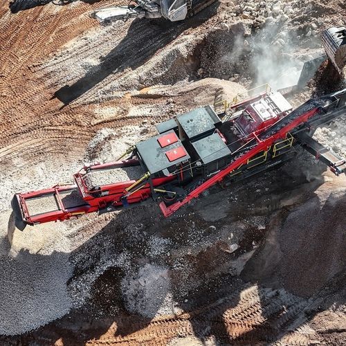 Unidad de machacado y cribado de impacto - BPK125-S - Boratas Machinery - móvil / primaria / para piedra caliza
