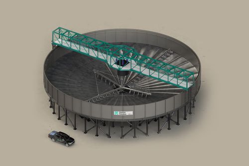 Espesador para el tratamiento de fangos - Aqseptence Group - de arrastre central / de gravedad