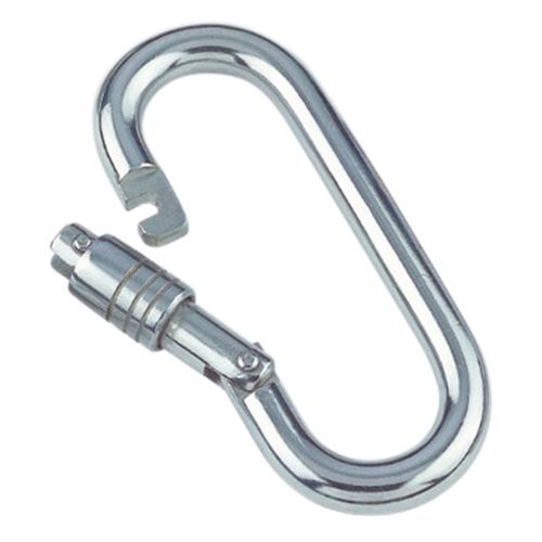Mosquetón de bloqueo - 8960 series - Marinetech Edelstahlhandel - de acero inoxidable / oval