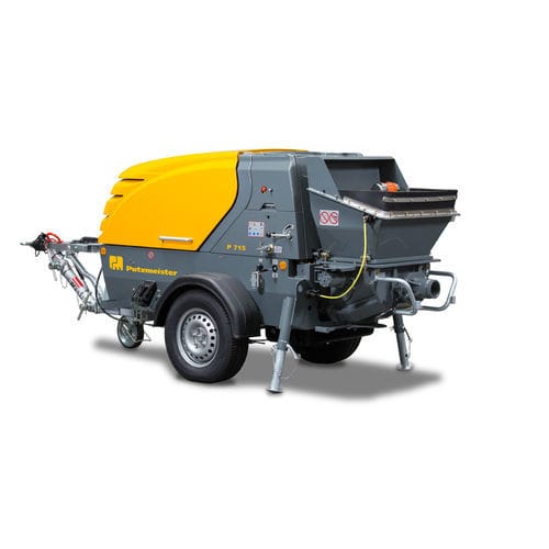 Bomba para hormigón en semirremolque - P715 series - Putzmeister - para obra