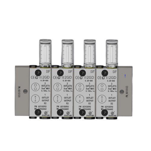 Dispensador de lubricante - DF3 - SOATO FLUID SYSTEM - dos líneas / flexible / modular