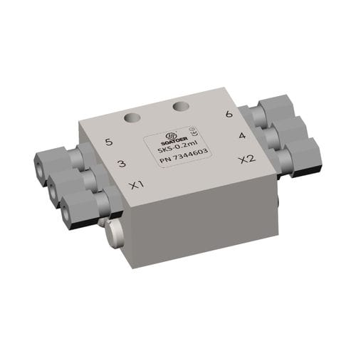 Distribuidor para sistema de lubricación progresivo - SKS  - SOATO FLUID SYSTEM