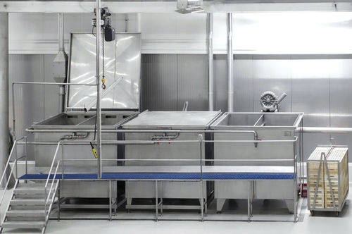 Escaldador para pescado - Hermasa - Cannin Technology - de vapor / de acero inoxidable