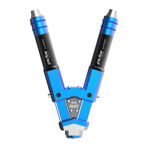 Microdosificador de resinas - eco-DUO330 - preeflow by ViscoTec Pumpen- u. Dosiertechnik GmbH - de líquidos / volumétrico / de laboratorio