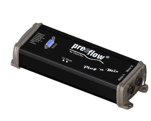 Unidad de mezcla y de dosificación de resinas - 2K-Speed-Control plug'n'mix - preeflow by ViscoTec Pumpen- u. Dosiertechnik GmbH - de líquidos / para revestimiento / volumétrica