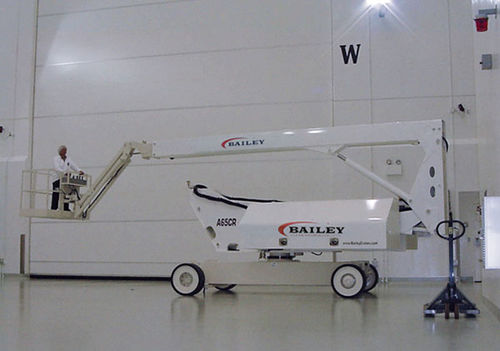 Cesta telescópica para sala blancas - A65CR - Bailey lifts - con ruedas / electrohidráulica