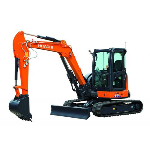 Miniexcavadora - ZX55U-6 - Hitachi Construction Machinery Europe - con orugas / para obra de construcción / de radio corto
