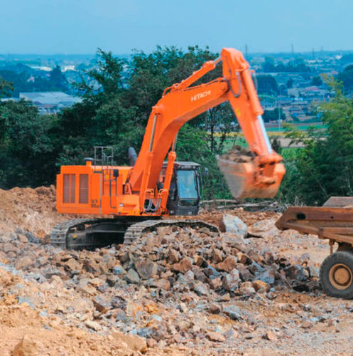 Excavadora de grandes dimensiones - ZX670LCH-5G - Hitachi Construction Machinery Europe - con orugas / para obra de construcción / para minas y canteras
