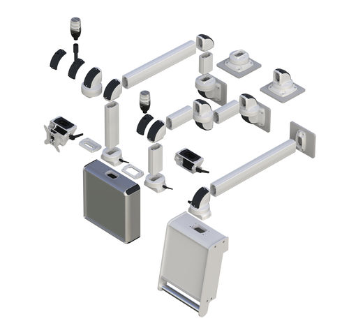Sistema de brazo de soporte para panel de control - TK045 - TEKNOKOL Support Arm and Enclosure systems - de aluminio / para aparato / para pantalla plana