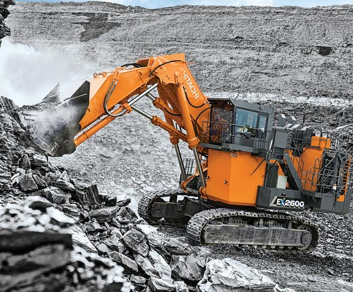 Excavadora de grandes dimensiones - EX2600-7, FCO - Deere-Hitachi Construction Machinery - con orugas / Tier 4 final / para minas y canteras