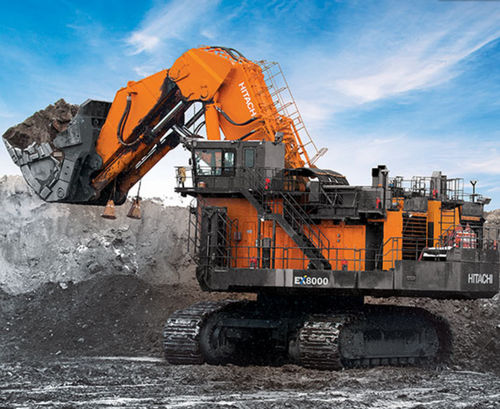 Excavadora de grandes dimensiones - EX8000-7, FCO - Deere-Hitachi Construction Machinery - con orugas / Tier 2 / para minas y canteras