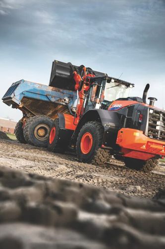 Cargadora de ruedas - ZW220-6 - Deere-Hitachi Construction Machinery - para obra