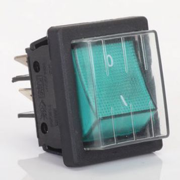 Interruptor con tapa de protección - DS Series - Boltek Plastik - basculante / bipolar / IP40