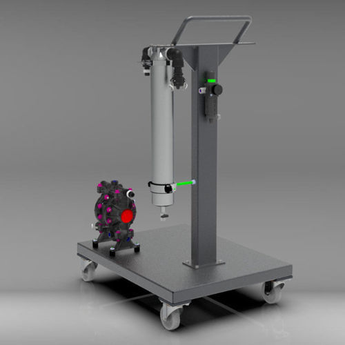 Sistema de transferencia de bomba - FILTRATION SKID - ITECH ITALIA - para pintura y tinta / para manguera / para pasta