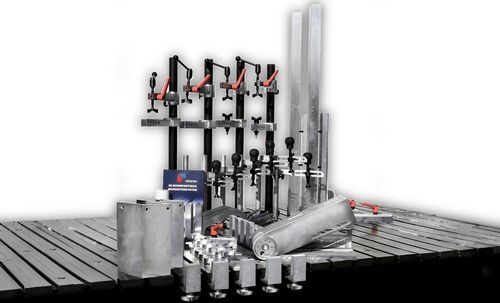 Kit de apriete mecánico - Set 3 - FÖRSTER welding systems GmbH - para ranura en T / para soldadura / reglable