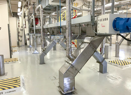 Sistema de transporte para la industria alimentaria - OCRIM - para cereales