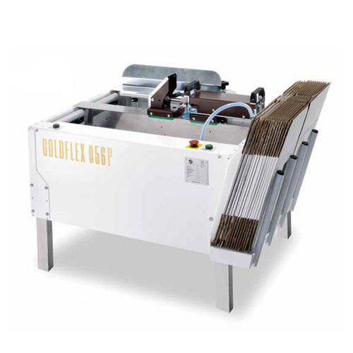 Formadora de cajas de cartón semiautomática - GOLDFLEX 056P - MARCHETTI PACKAGING S.r.l. - cinta adhesiva / neumática