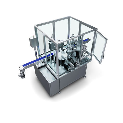 Llenadora tapadora automática - PEGASUS - ALSYSTEMS - de jeringas / rotativa / volumétrica