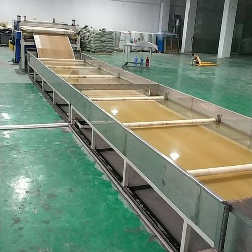Línea de extrusión de película plana - GW80-LVT/SPC - GPM Machinery (Shanghai) - para termoplásticos / para impermeabilización