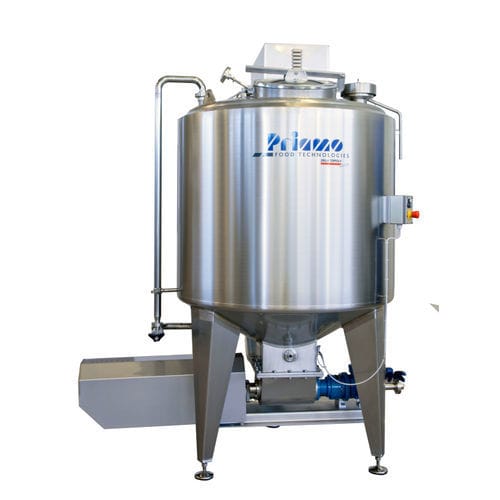 Cuba de mezcla - PRIAMO FOOD TECHNOLOGIES - para queso / de acero inoxidable / cilíndrica