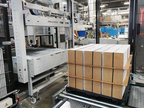 Paletizador para transporte - RS 656 - RIMA - para piezas grandes / para revistas y periódicos / automático