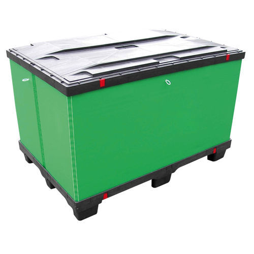 Caja-palé de plástico - LITE - BOXLITE PACKAGING - industrial / plegable / con tapa