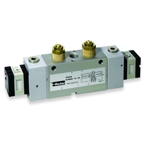 Distribuidor neumático de cajón - S9  - Parker Pneumatic Division Europe - con accionamiento manual / con control eléctrico / neumático