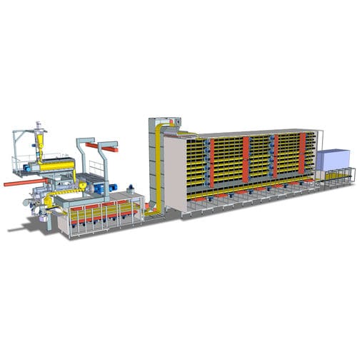 Línea de producción de pasta seca - TCM 100 - FAVA - corta / con refrigeración / con secado