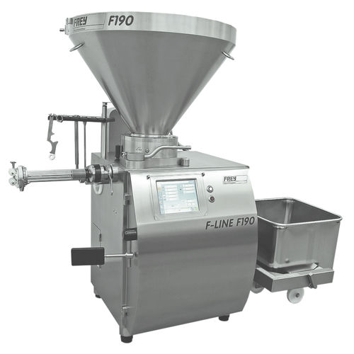 Embutidora de vacío hidráulica - F-LINE F190 series - FREY MASCHINENBAU - continua / de gran precisión / para salchichas