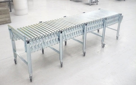 Transportador de rodillos - G.F.T. AUTOMAZIONI - horizontal / extensible / no motorizado