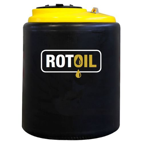 Cubo de basura de polietileno - M series - ROTOTEC SPA - para aceite usado / con tapa / móvil
