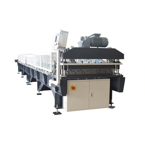 Perfiladora de perfiles metálicos - SHAOXING SMARTECH MACHINERY MANUFACTURING CO.,LTD. - automática / con corte