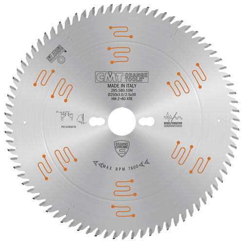 Hoja de sierra circular - 285.5 series - CMT Orange Tool - para tronzado / de acero / para madera