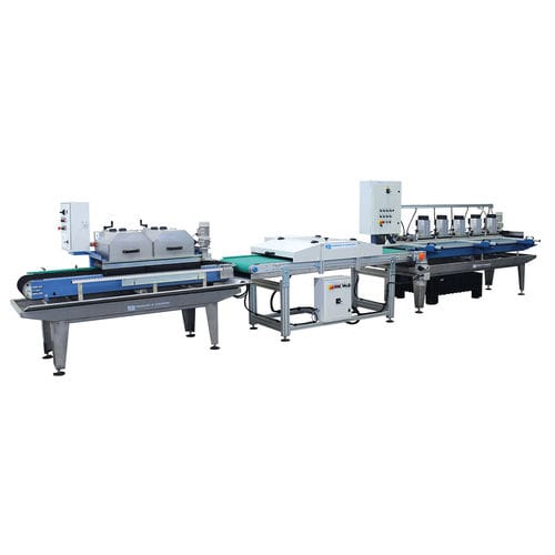 Línea de corte de hoja rotativa - COMPACTLINE 2 - Ferrari & Cigarini srl - para mármol / para cerámica / para ladrillos
