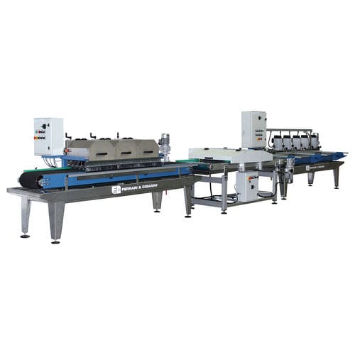 Línea de corte de hoja rotativa - COMPACT LINE 3 - Ferrari & Cigarini srl - para mármol / para cerámica / para ladrillos