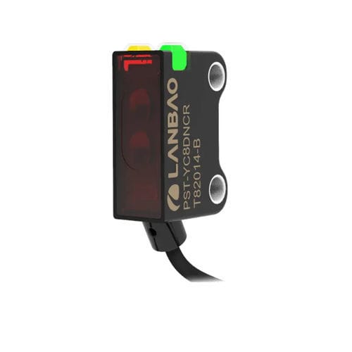 Sensor fotoeléctrico detector de reflexión directa - PST-SR25DPOR series - Shanghai Lanbao Sensing Technology Co., Ltd. - rectangular / luz roja / LED