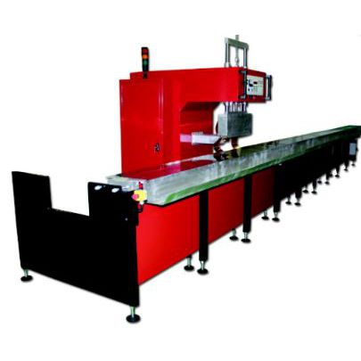 Máquina de soldar de altas frecuencias - BR3PT6000 - BALACCHI S.R.L. - controlada por PLC / para PVC / con pedal