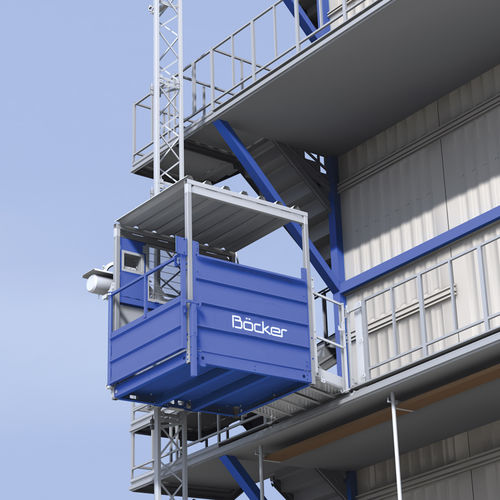 Montecarga de cremallera - Super-Lift MX 1024 - Böcker Maschinenwerke GmbH - eléctrico / para el sector de la construcción / para obra